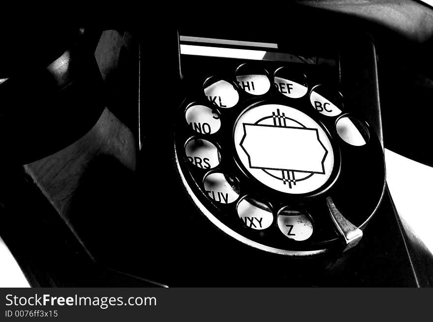 Black Antique Telephone circa 1950's