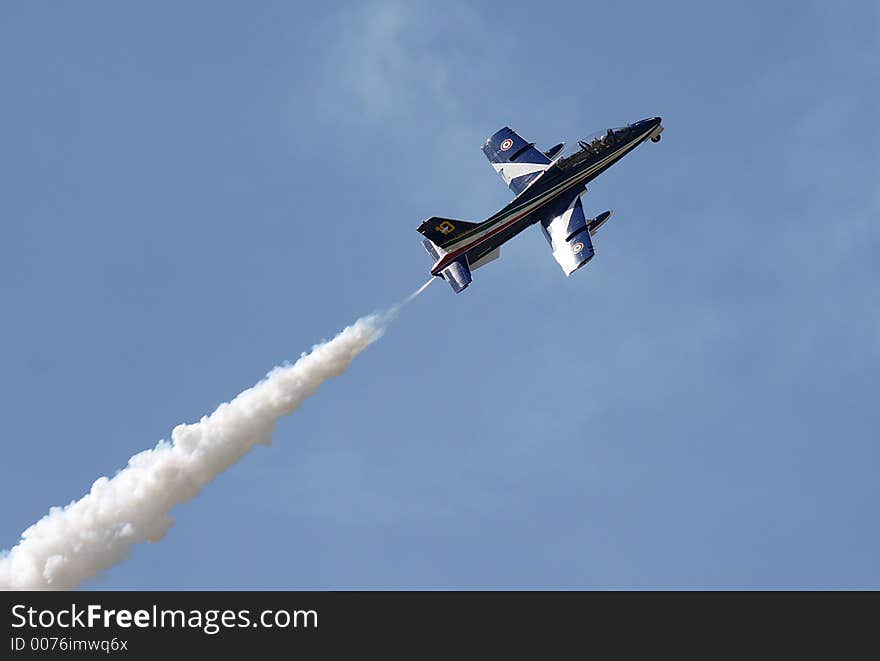 Aircraft at an air show