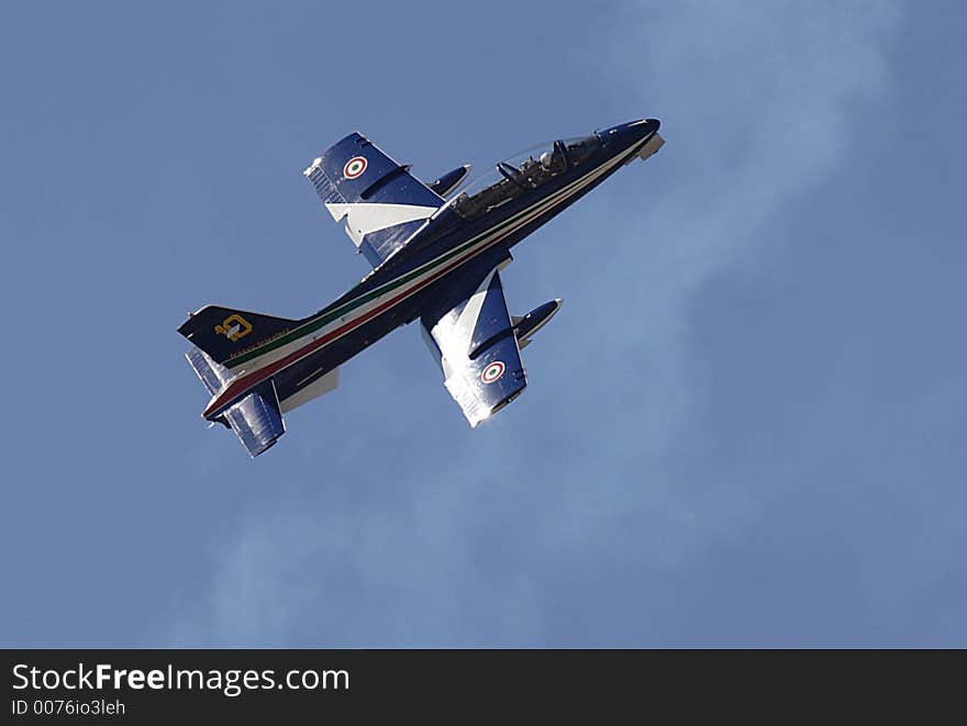 Aircraft at an air show