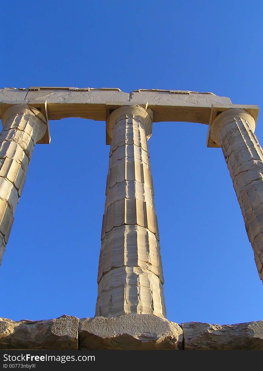 Temple of Poseidon at Sounion, Greece. Temple of Poseidon at Sounion, Greece