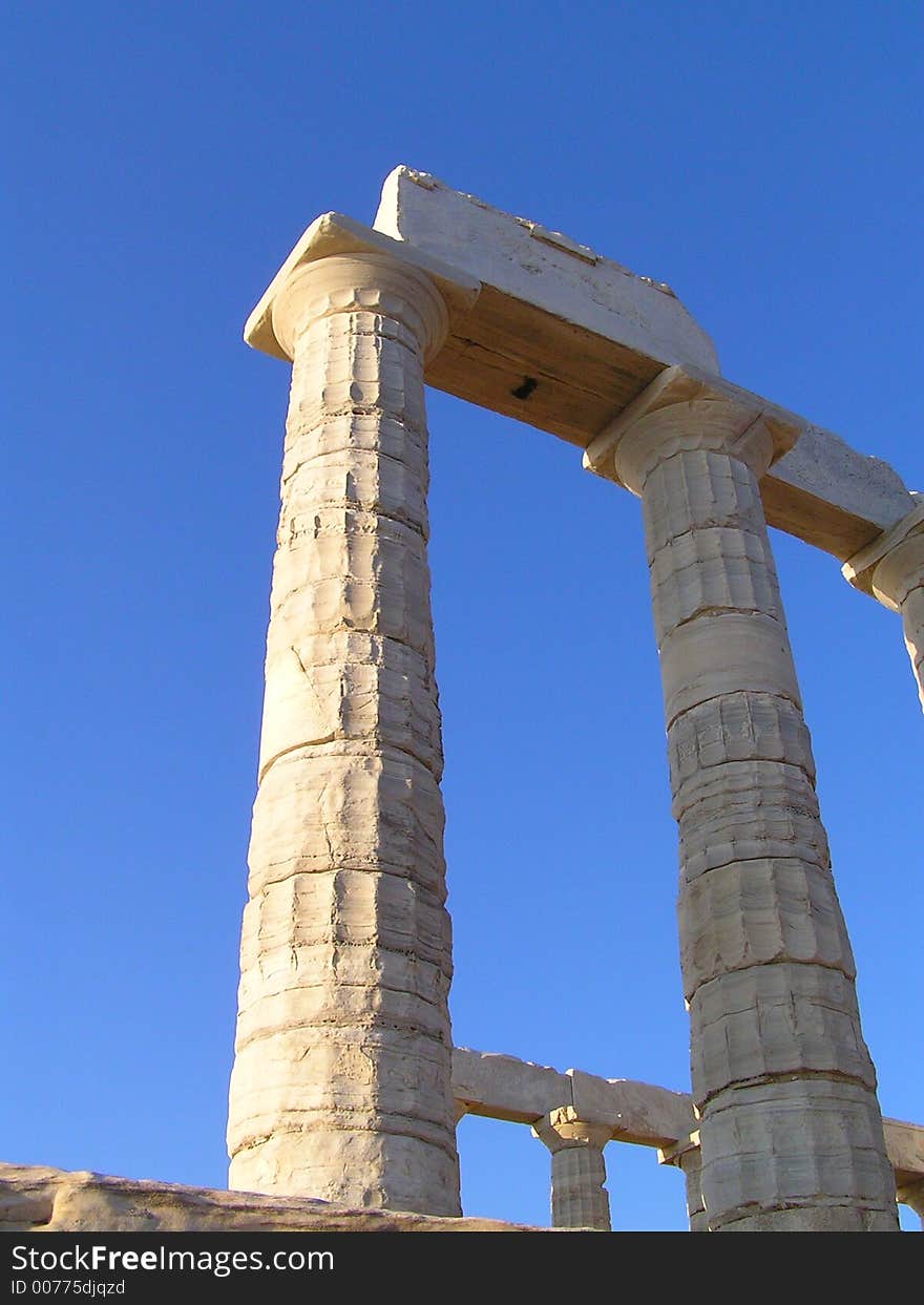 Temple of Poseidon at Sounion, Greece. Temple of Poseidon at Sounion, Greece