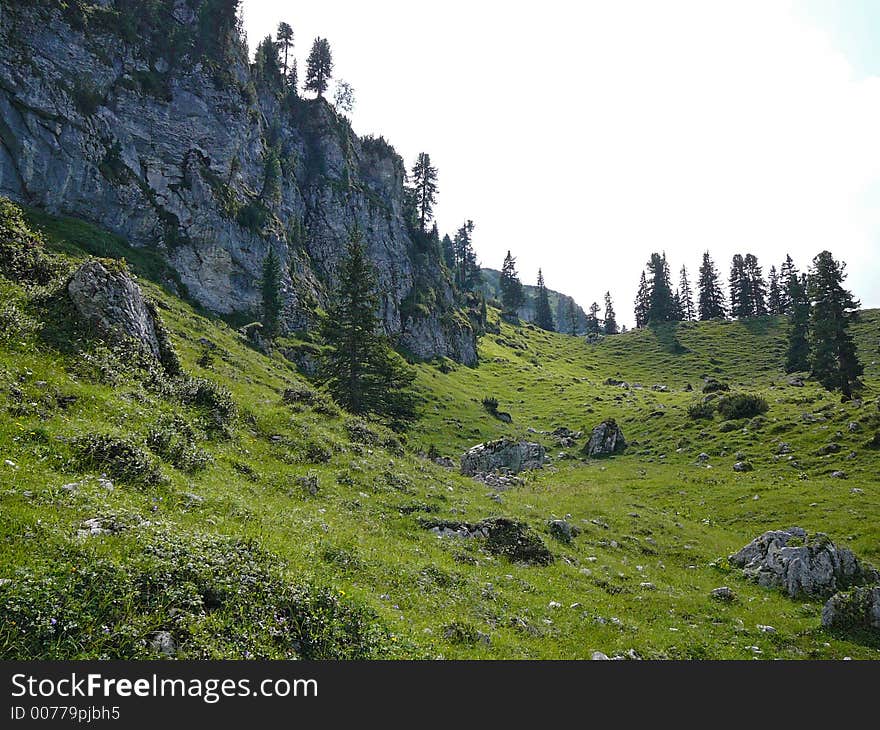 High Alpine Landscape near Zugspitze