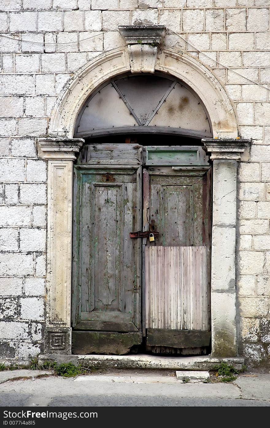 Door on old house  in montenegro. Door on old house  in montenegro