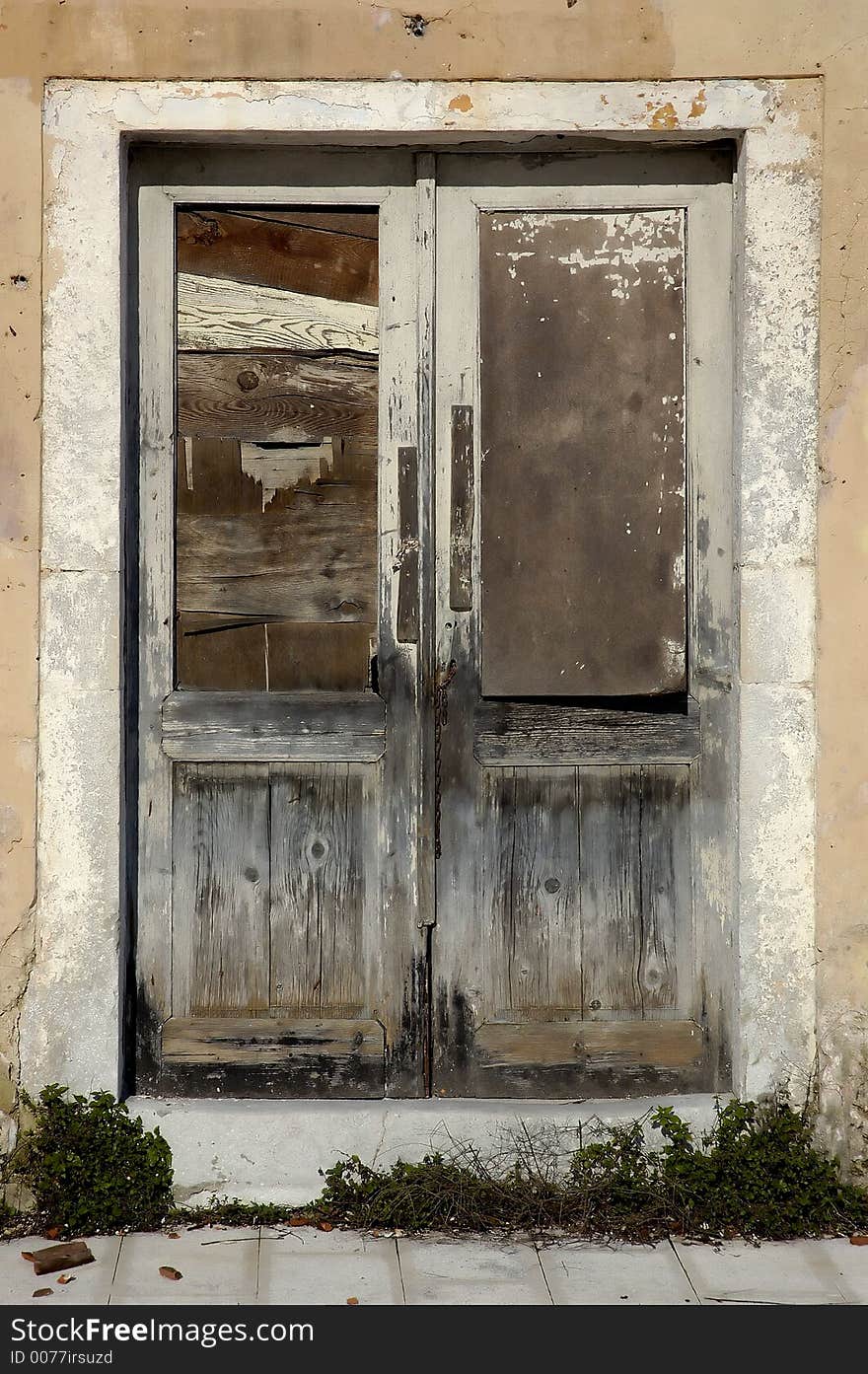 Door on old house in montenegro. Door on old house in montenegro