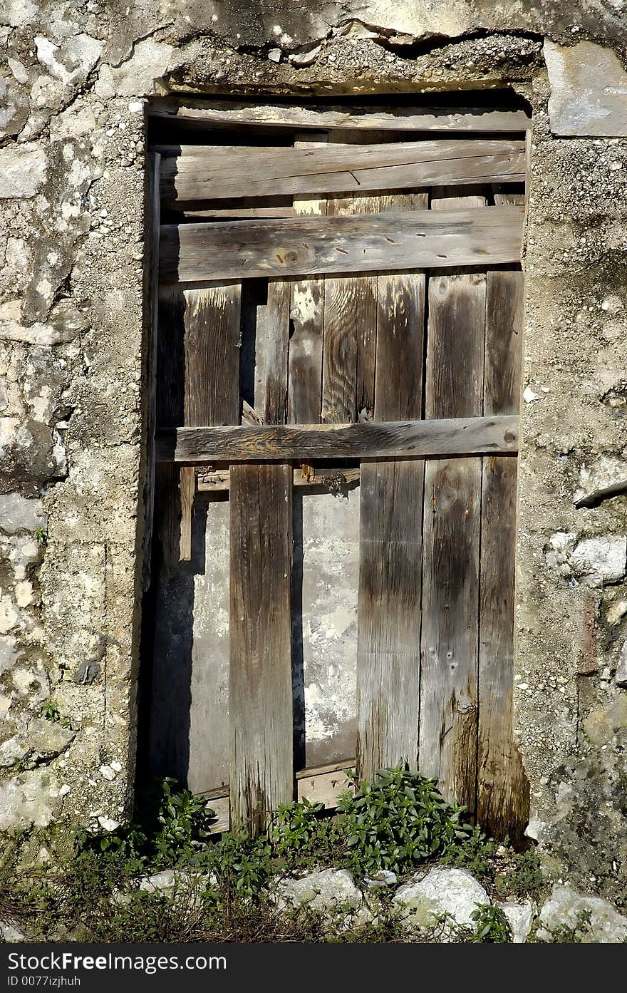 Door on old house  in montenegro. Door on old house  in montenegro