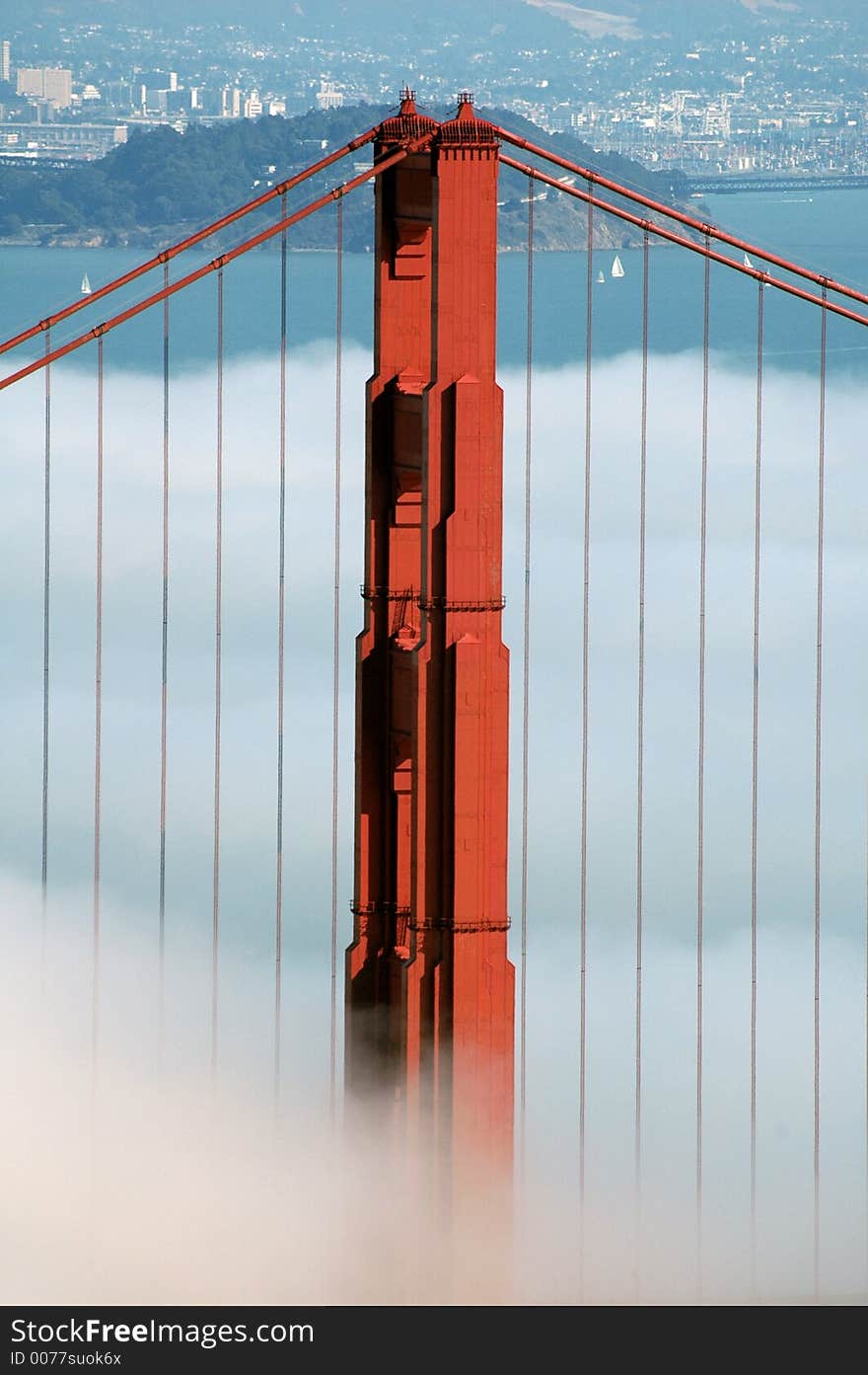 Golden Gate Bridge Under Fog