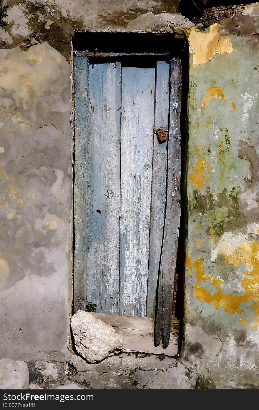 Door on old house  in montenegro. Door on old house  in montenegro