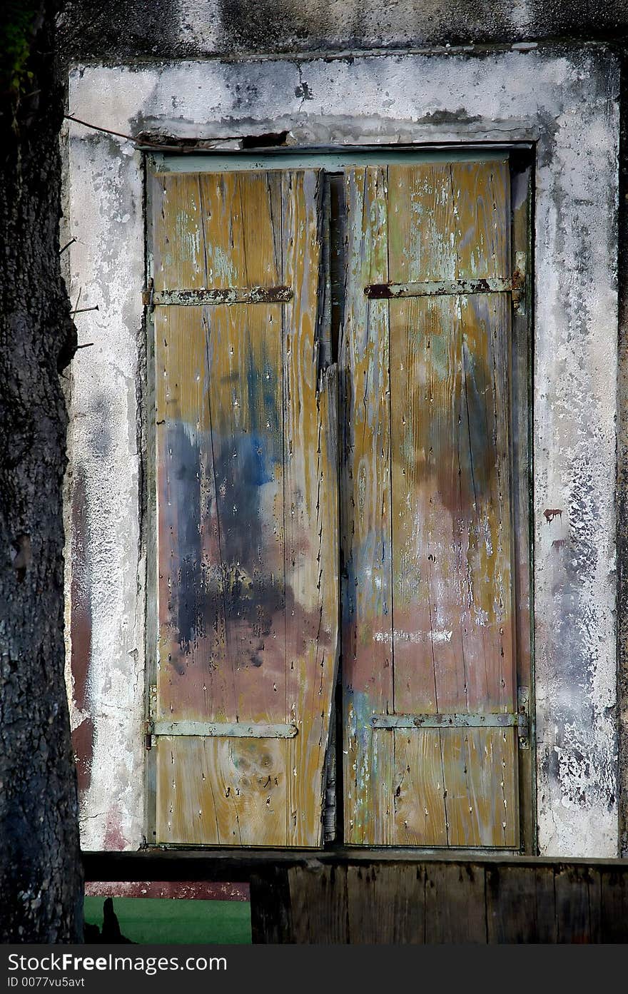 Window on old house in montenegro. Window on old house in montenegro