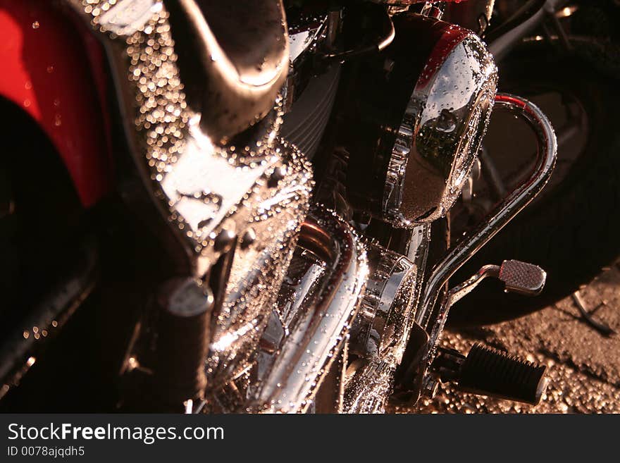 Nickel coating motorcycle. Nickel coating motorcycle