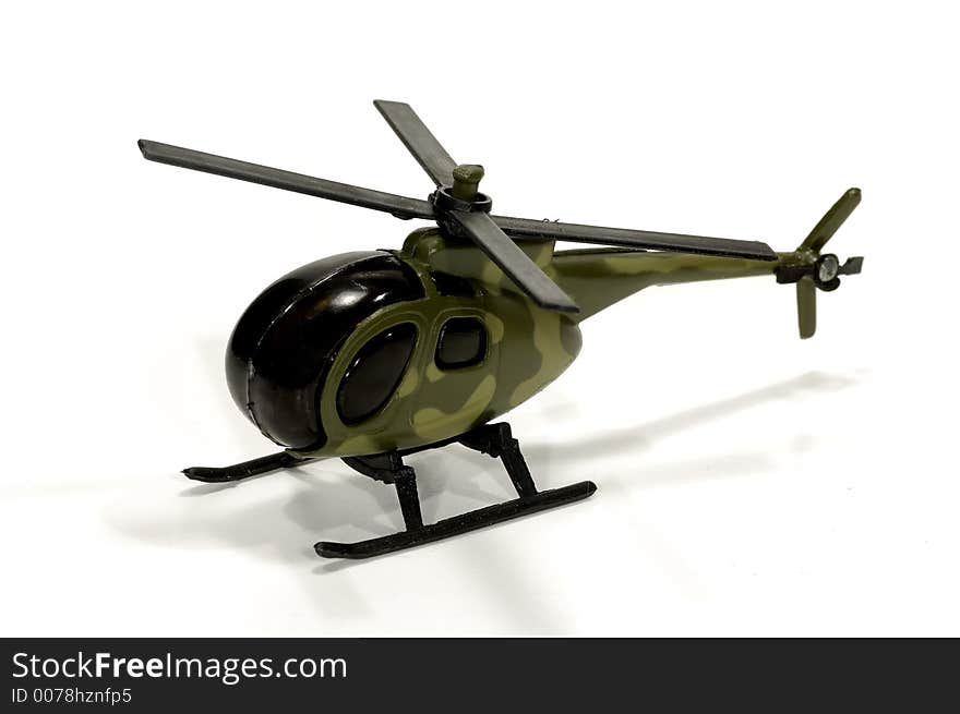 Photo of a Toy Military Helicopter