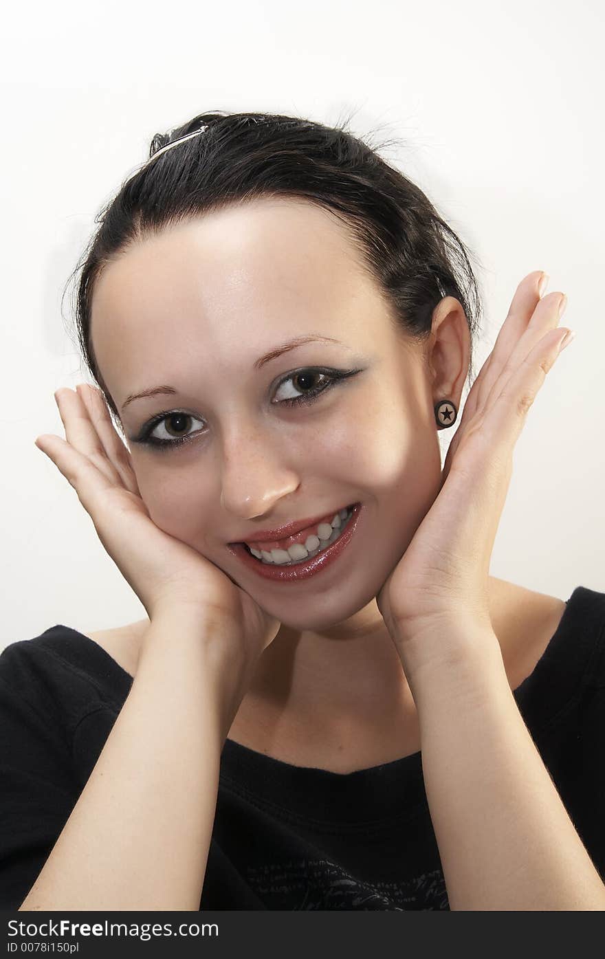 Portrait Of Attractive Beautiful Young Woman