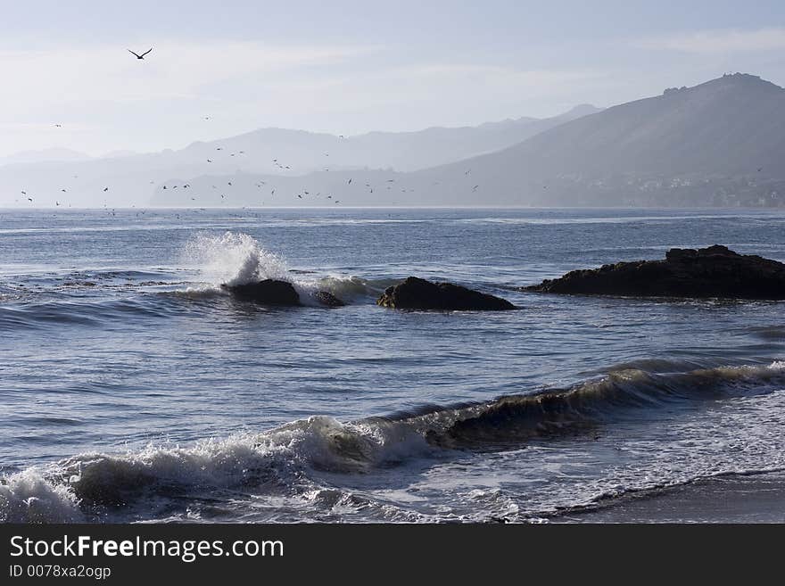 Waves Crashing