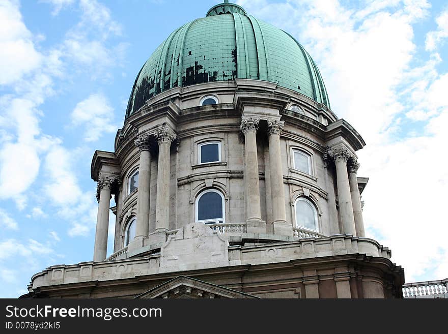 Close-up of a old building roof