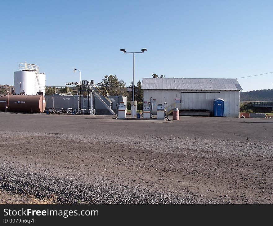 Card Lock Fueling Station In The Country