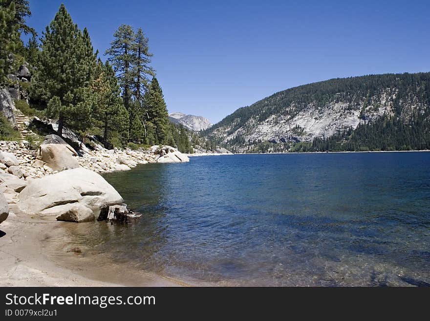 scenic mountain lake,Edison lake