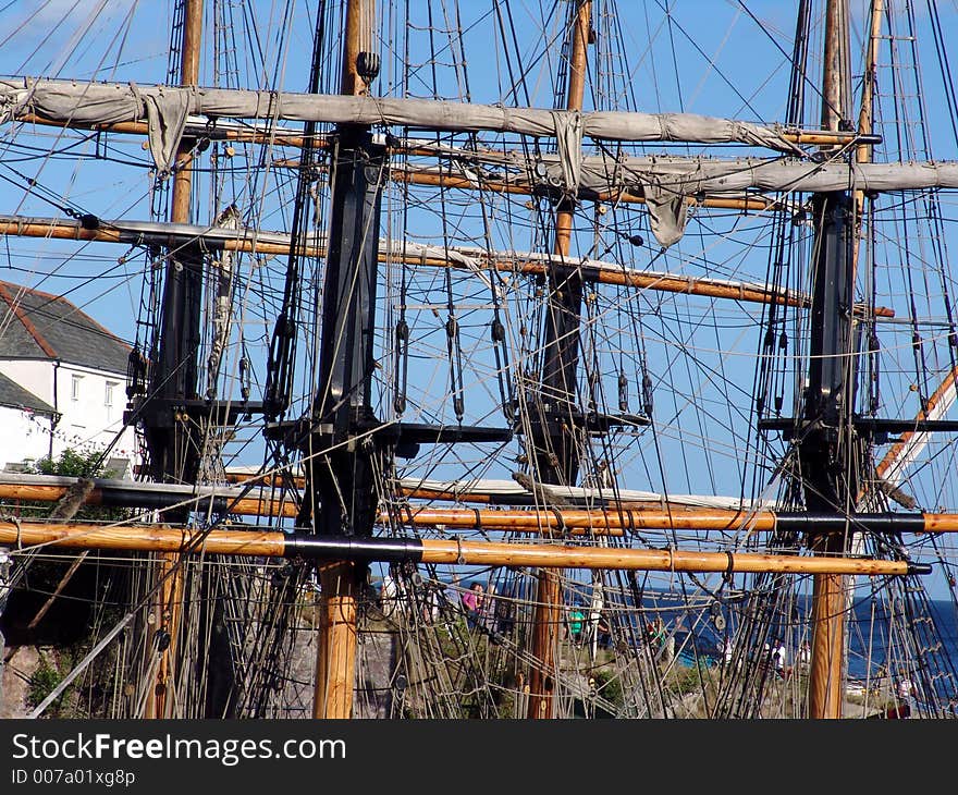 Tallships mast from two ships