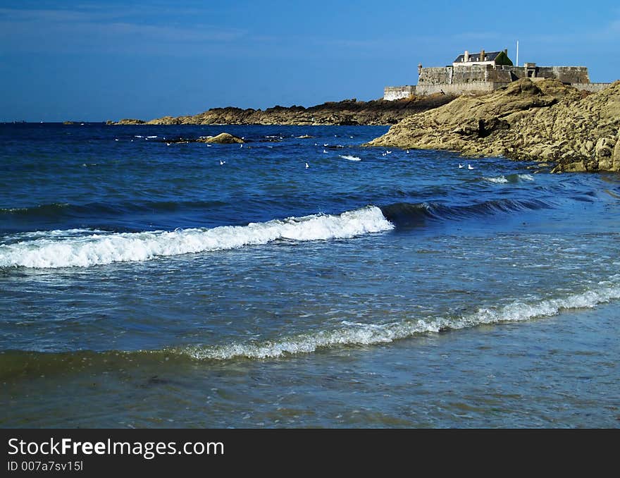 Maritime landscape in late afternoon