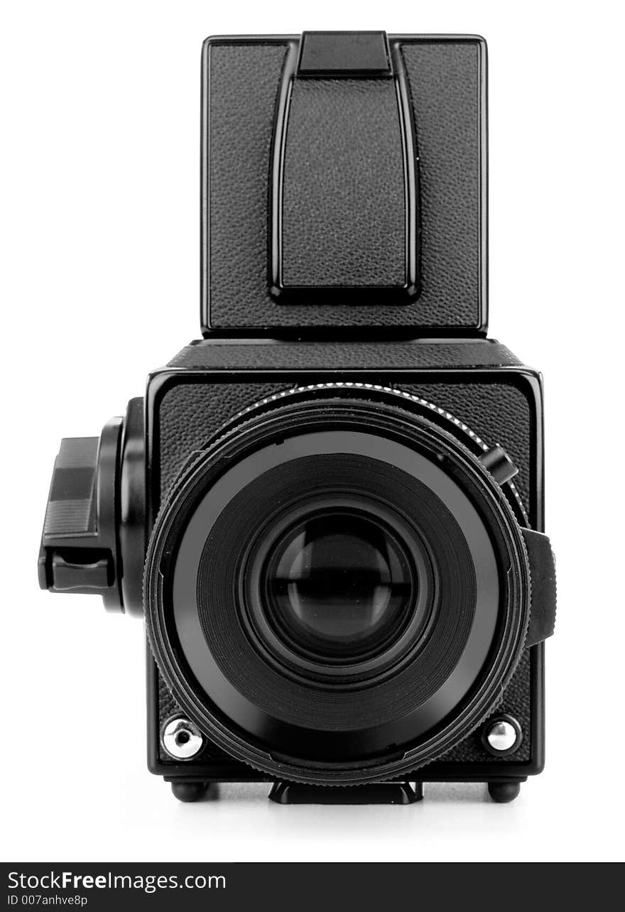 A shot of a Hasselblad medium format camera