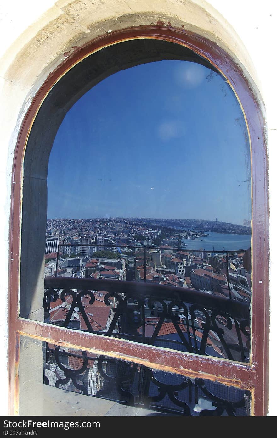 Istanbul in the window-pane