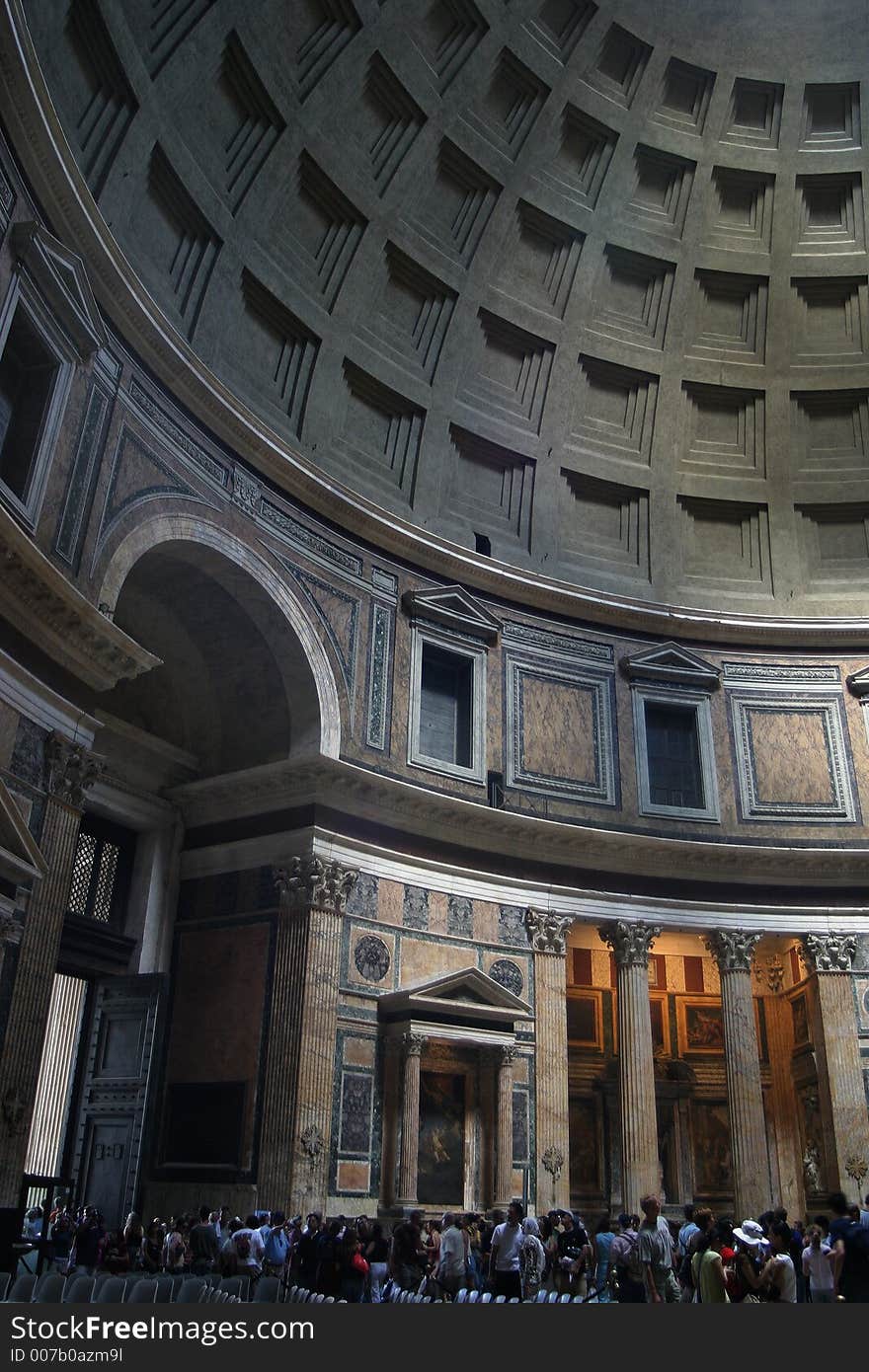 Rome, Italy, Pantheon temple, interior