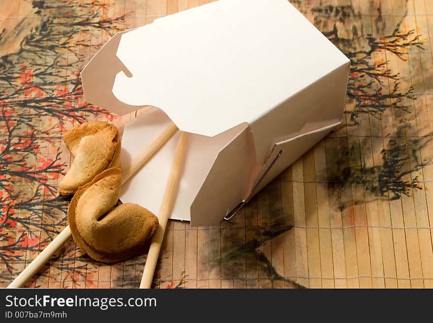 The last of the take out meal - the fortune cookies. The last of the take out meal - the fortune cookies.