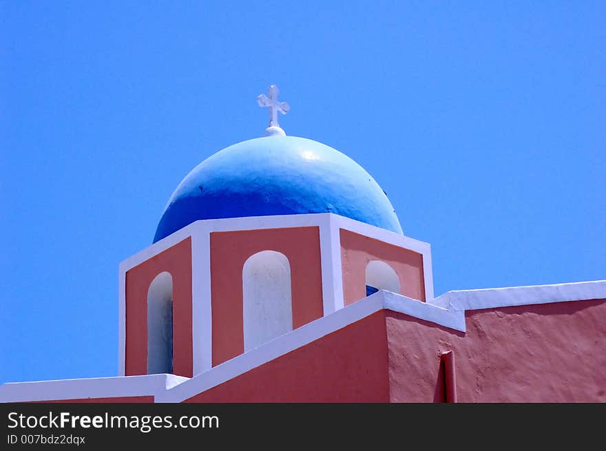 a greek church. a greek church