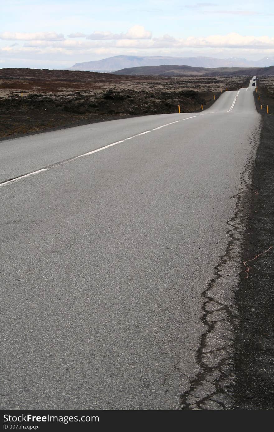 Road number 1 (ring road) in iceland. Road number 1 (ring road) in iceland