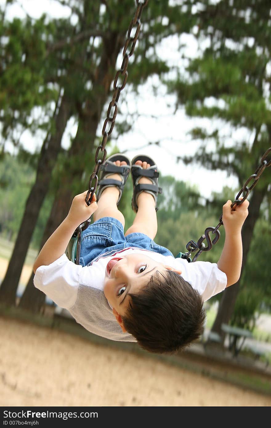 Boy on Swing