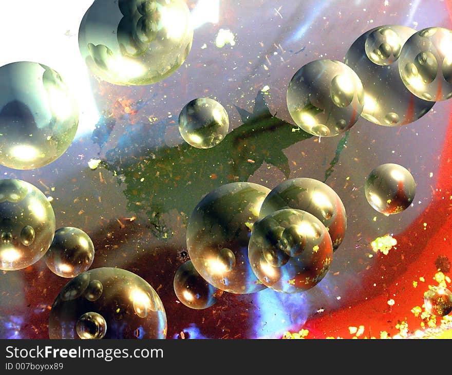 Oil bubbles