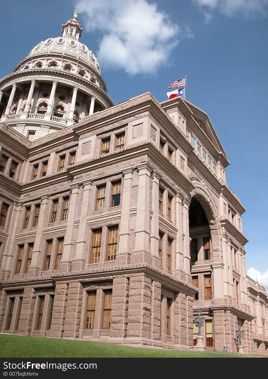 State of Texas Capitol entrance.