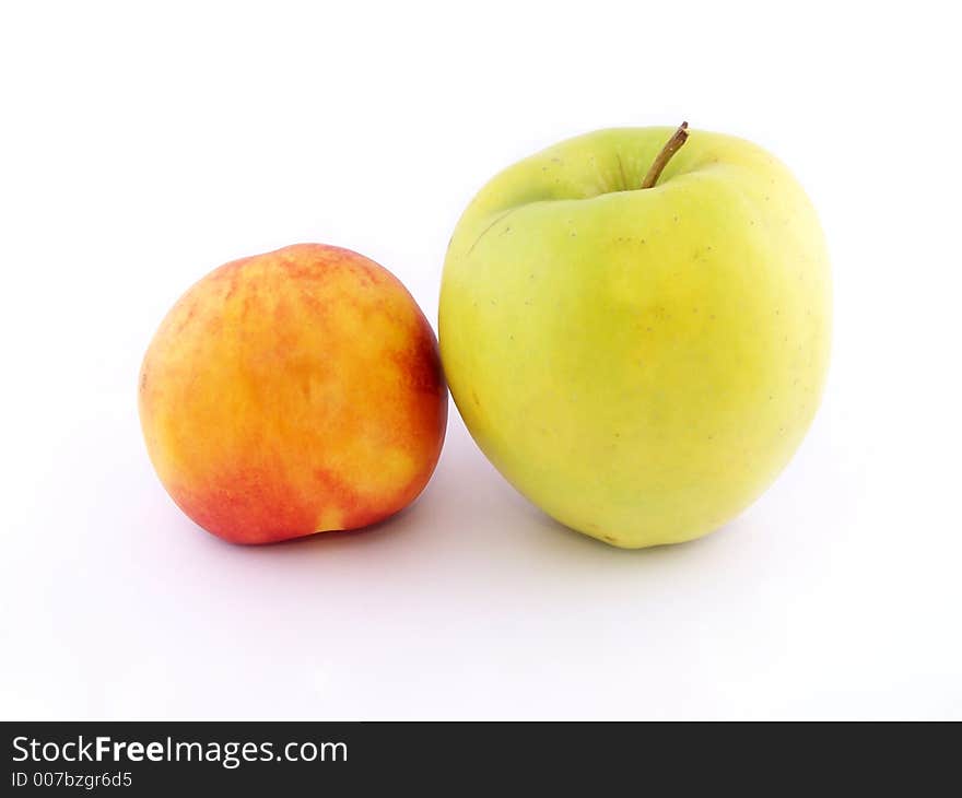 Apple and peach