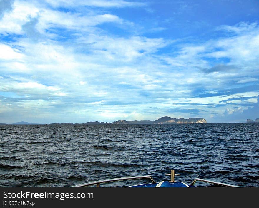 Going to a chain of islands off Phuket. Going to a chain of islands off Phuket