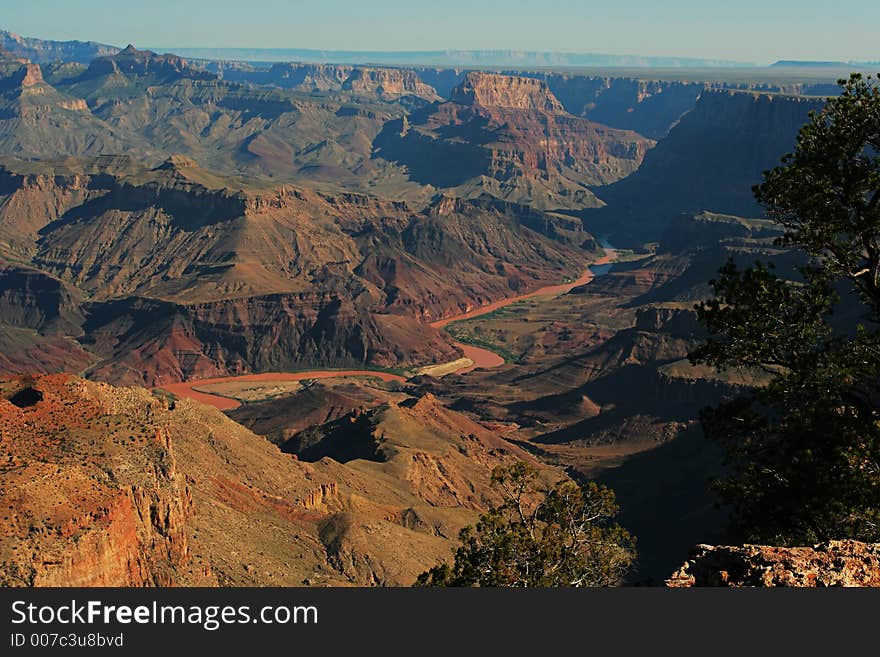 Grand Canyon and Colorado River, Arizona. Grand Canyon and Colorado River, Arizona