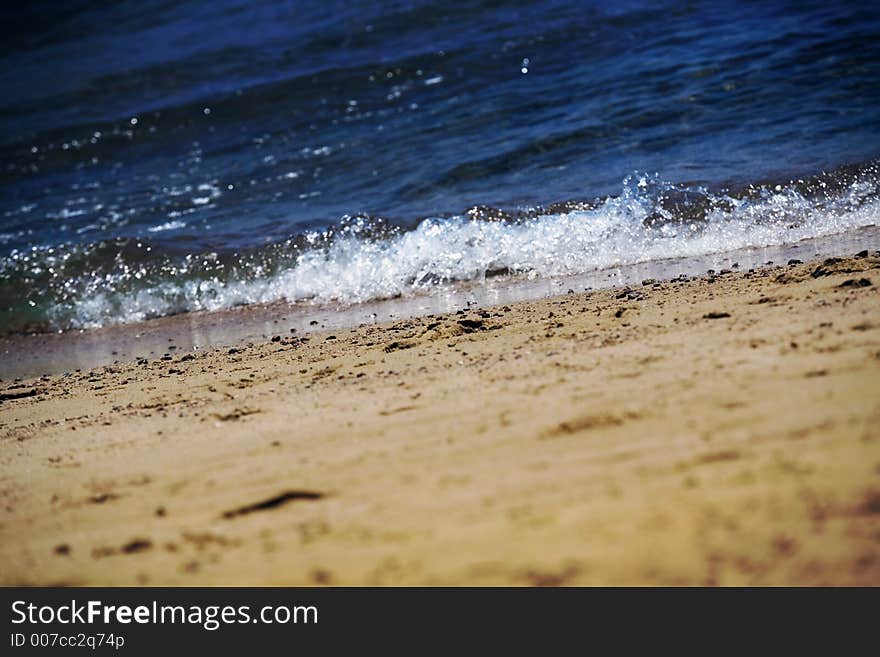 Empty beach in a sunny day. Empty beach in a sunny day