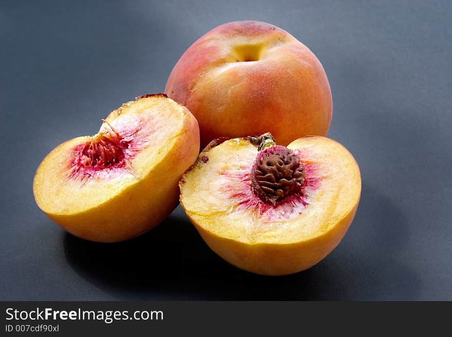 Ripe Juicy Fleshy Peaches