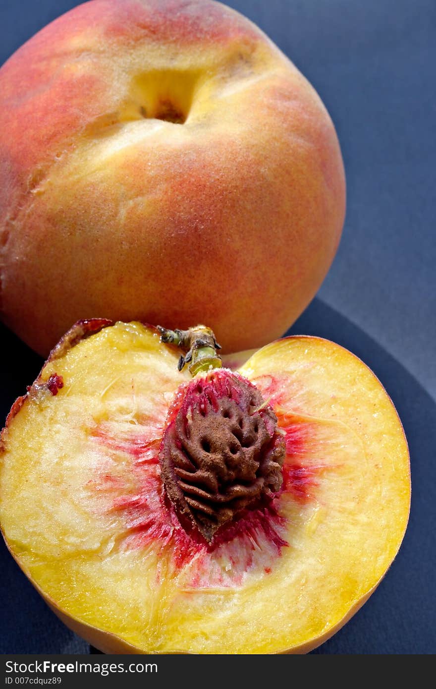 Ripe Juicy Fleshy Peaches