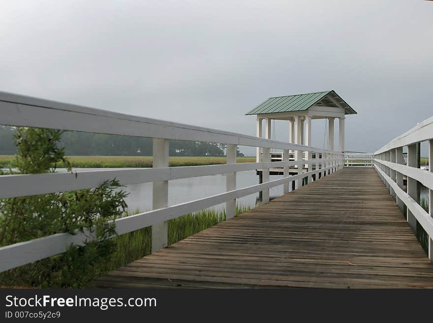 Morning at your own private dock on the marsh