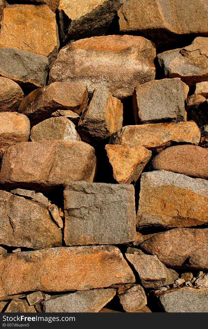 Close up of stone wall