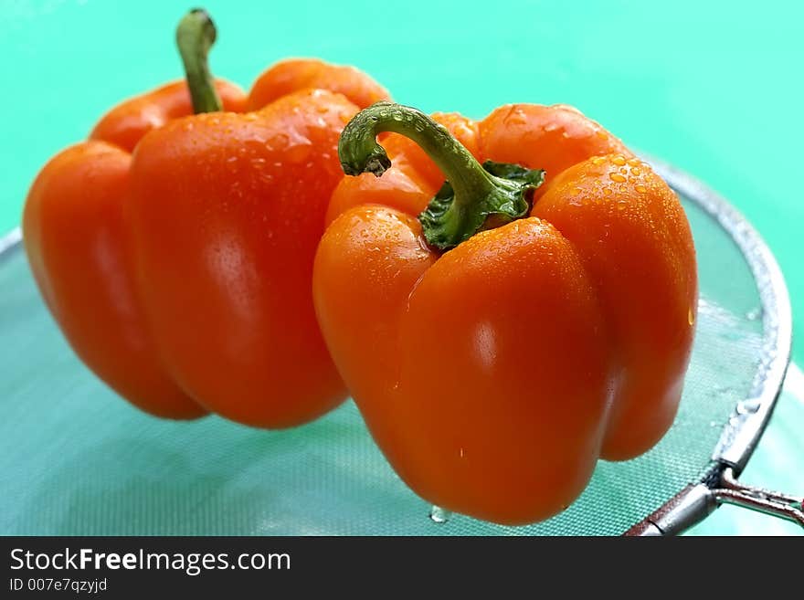 Orange peppers