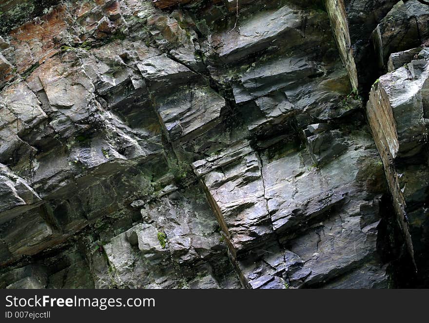 Wet rocks detail