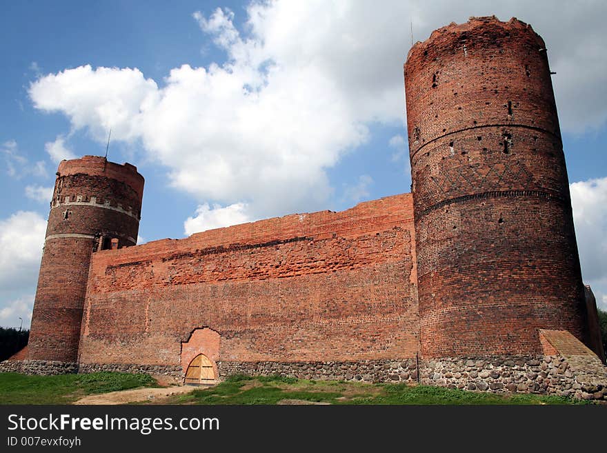 Medieval royal castle in Ciechanow. Medieval royal castle in Ciechanow