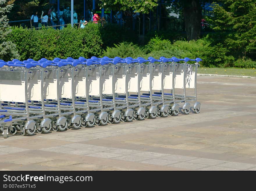 Carriages at the airport