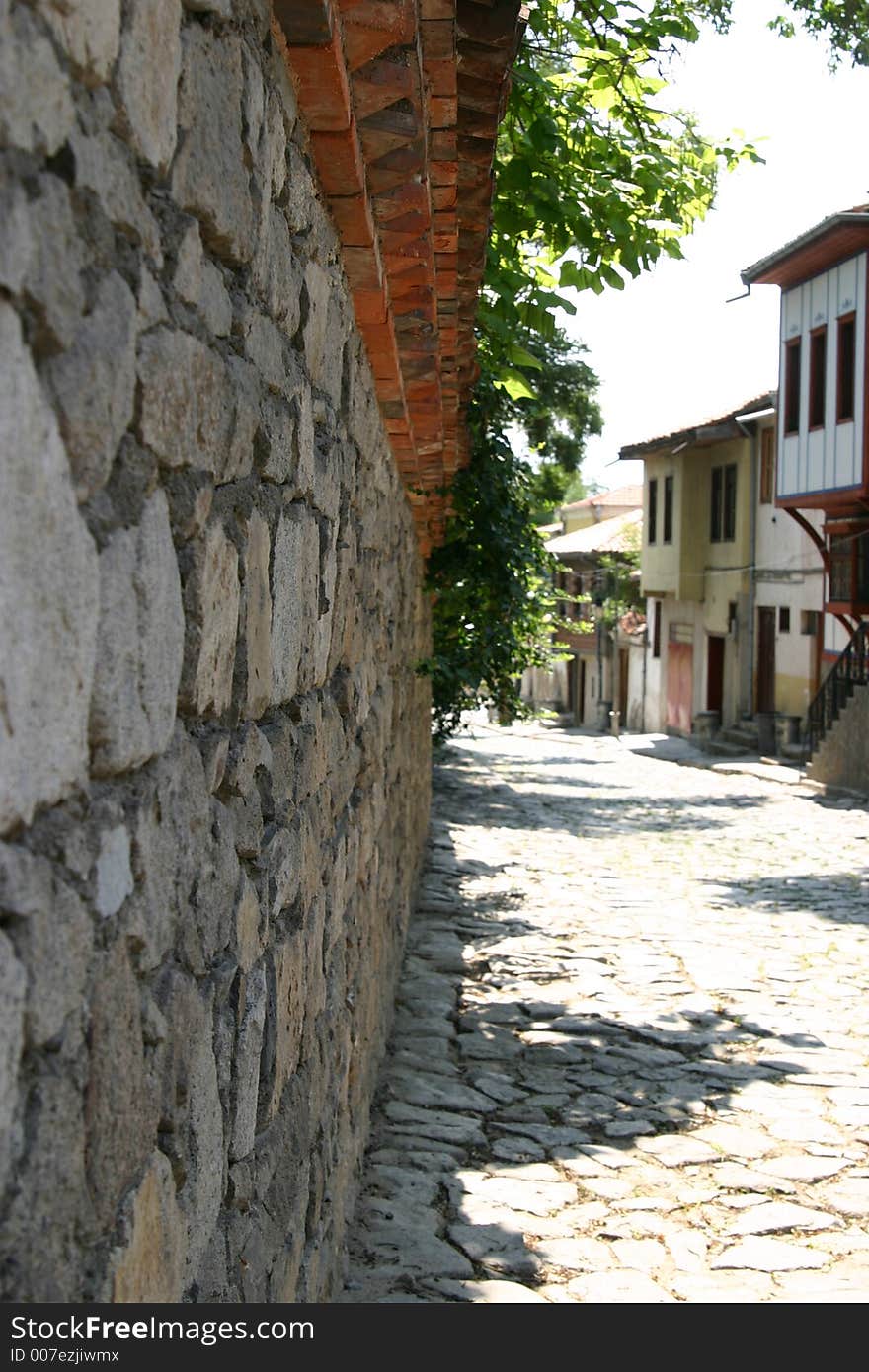 Streets of old city in Bulgaria