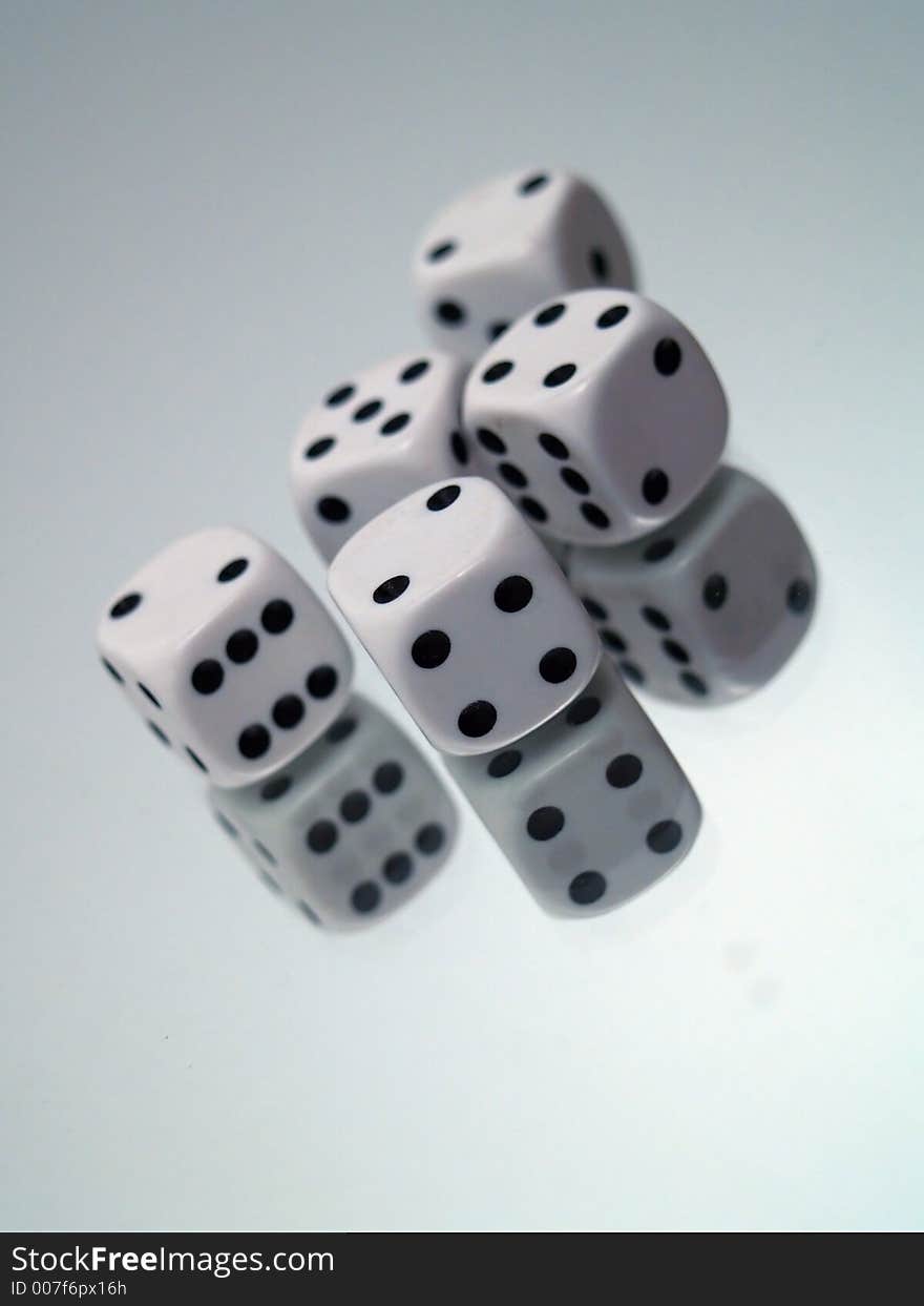 Close up of a dice game. Close up of a dice game