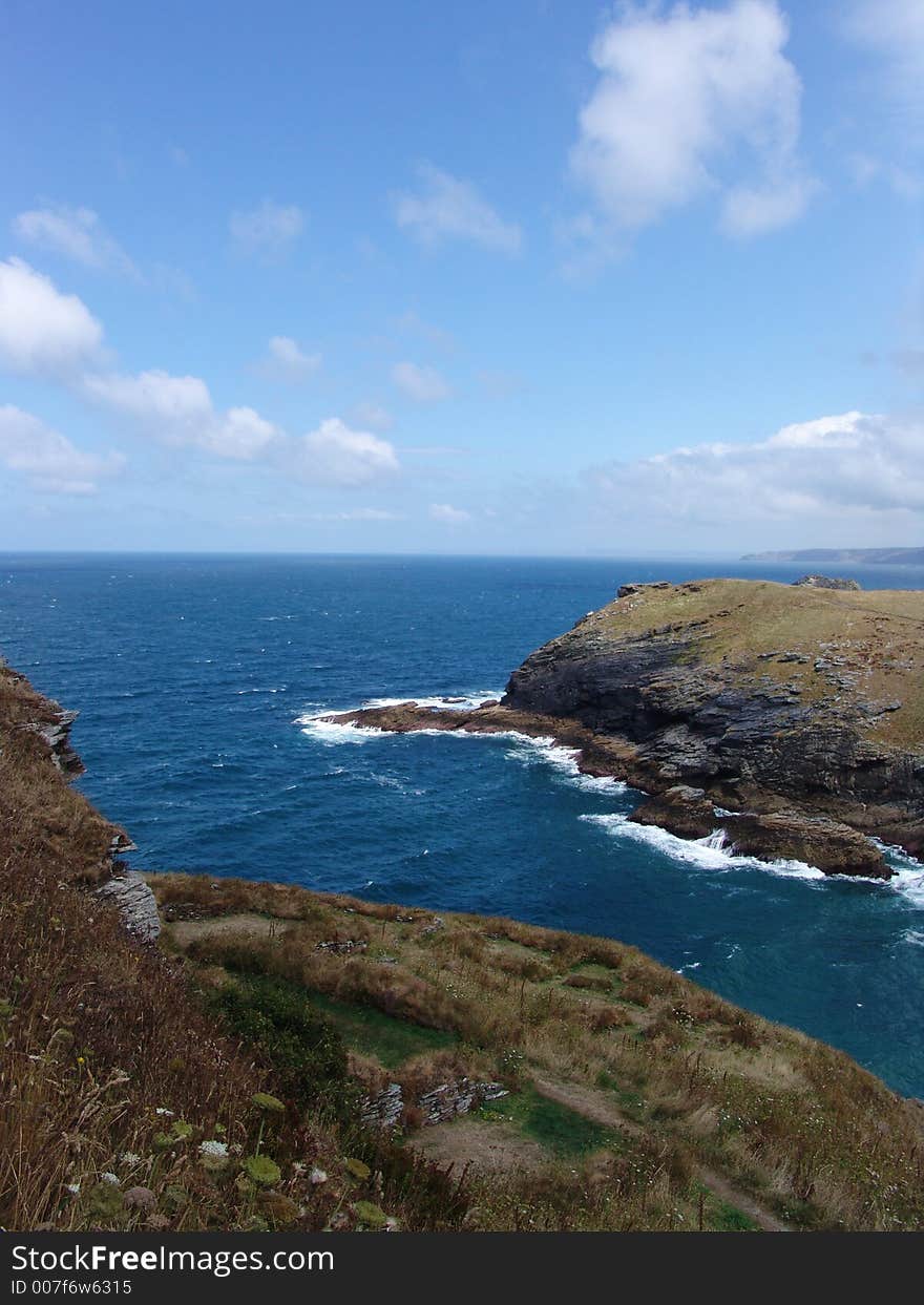 Atlantic coast from hilltop