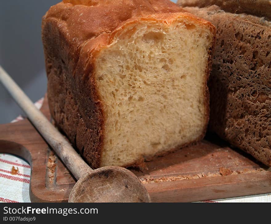 Close up of a bread