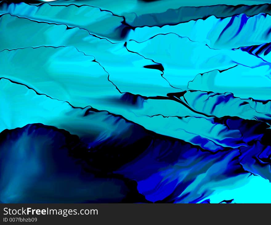 An abstract composition in blues and violets. Its look like ice terraces. An abstract composition in blues and violets. Its look like ice terraces.