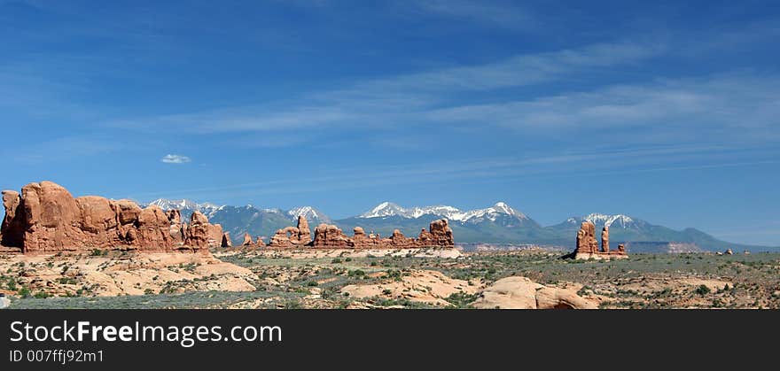 Red Rocks in Arches National Park.