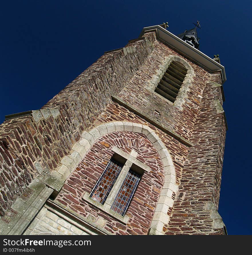 Bell tower and blue sky