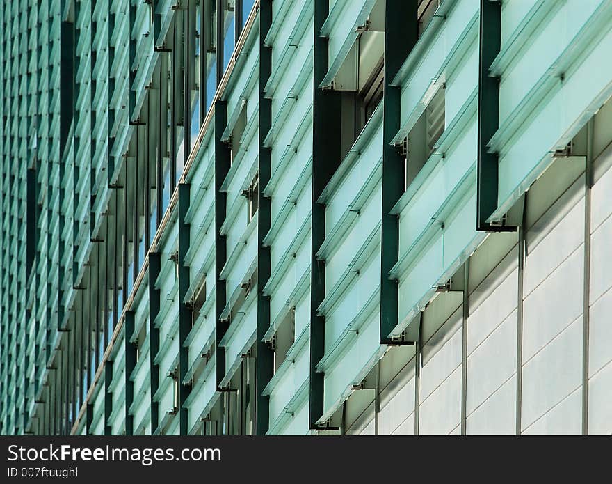 Detail of a modern building in Montreal, Canada. lens Sigma 70-200 APO DG EX. Detail of a modern building in Montreal, Canada. lens Sigma 70-200 APO DG EX.